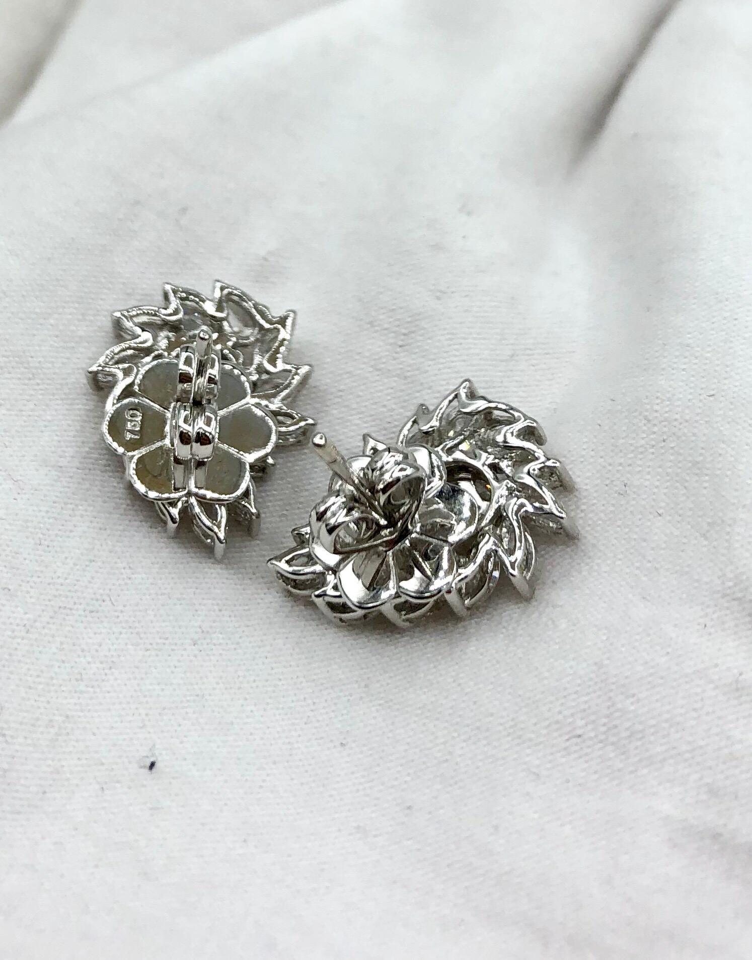 Emilio Jewelry 2.32 Carat Diamond Earrings For Sale 10
