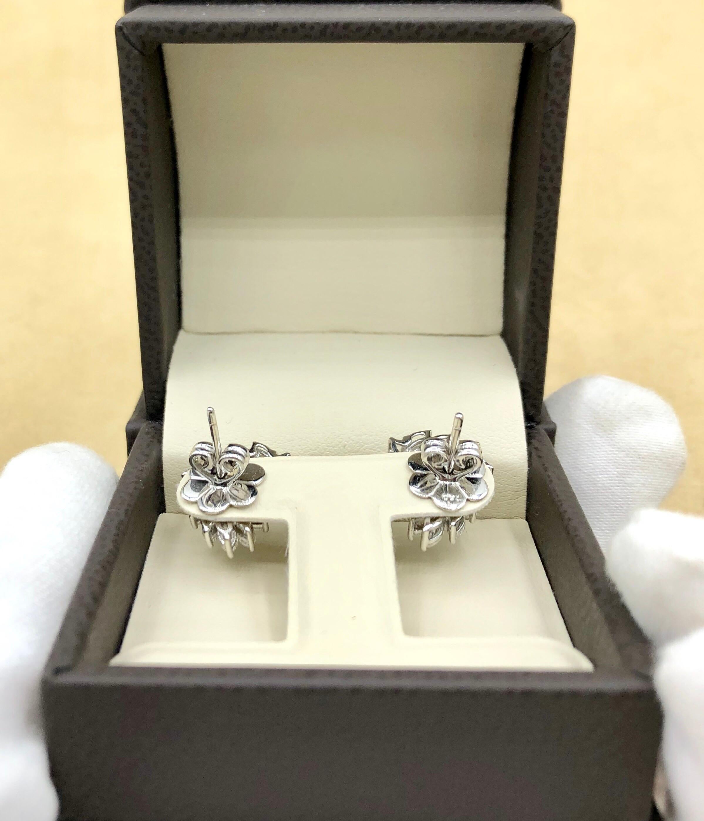 Emilio Jewelry 2.32 Carat Diamond Earrings For Sale 5