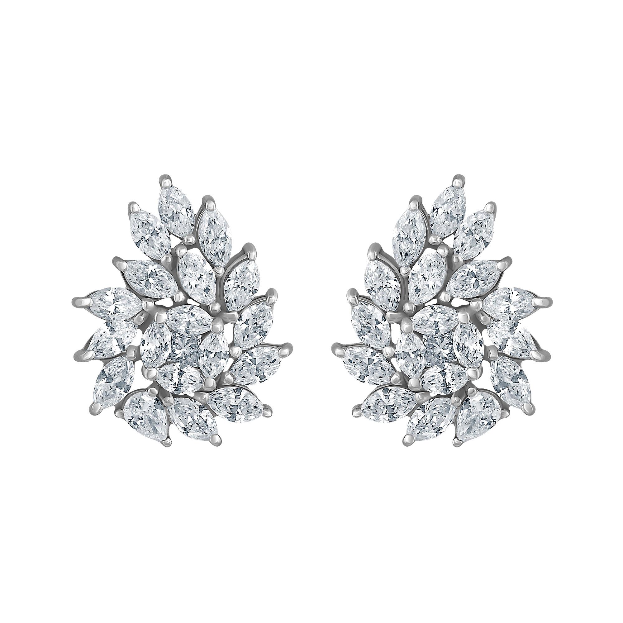 Emilio Jewelry 2.32 Carat Diamond Earrings For Sale