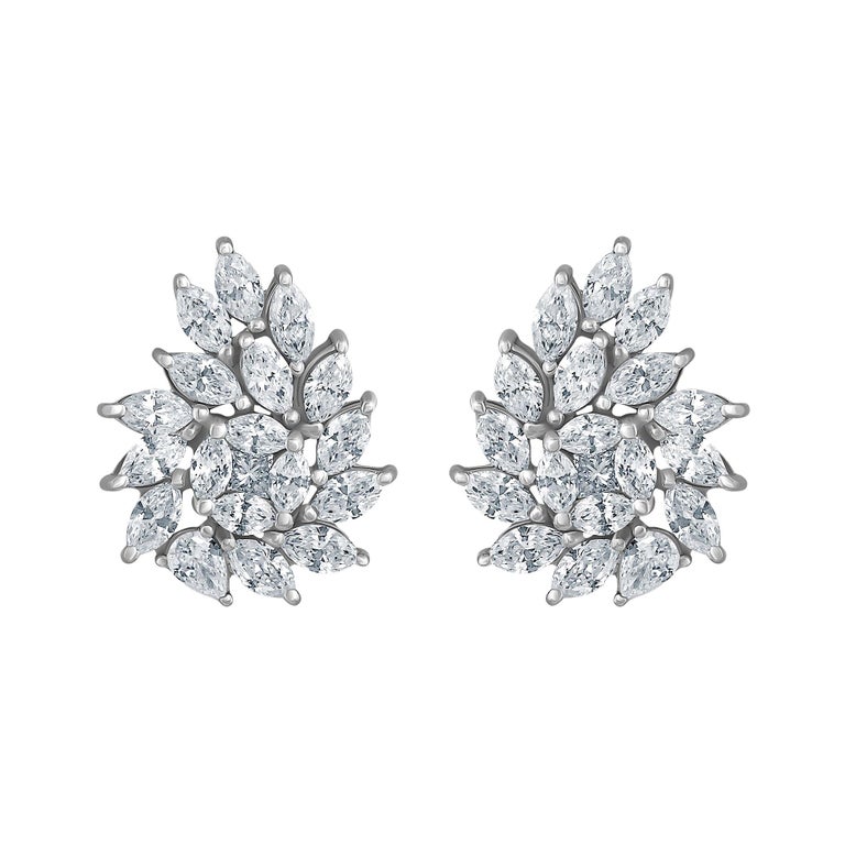 Emilio Jewelry 2.32 Carat Diamond Earrings For Sale at 1stDibs