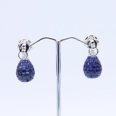 Emilio Jewelry 23.97 Carat Sapphire Diamond Earrings