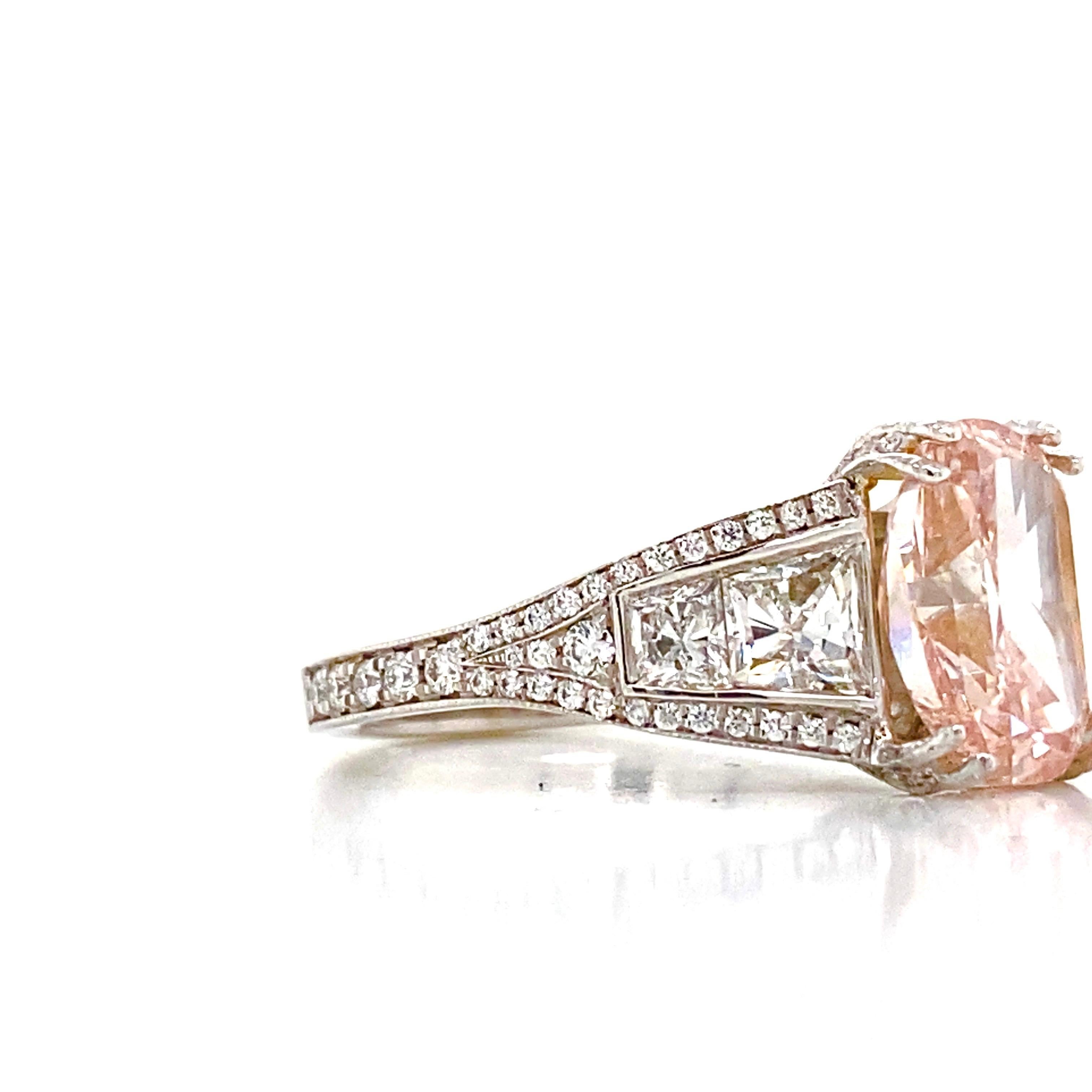 Emilio Jewelry, bague en diamant rose fantaisie de 2,50 carats Neuf - En vente à New York, NY