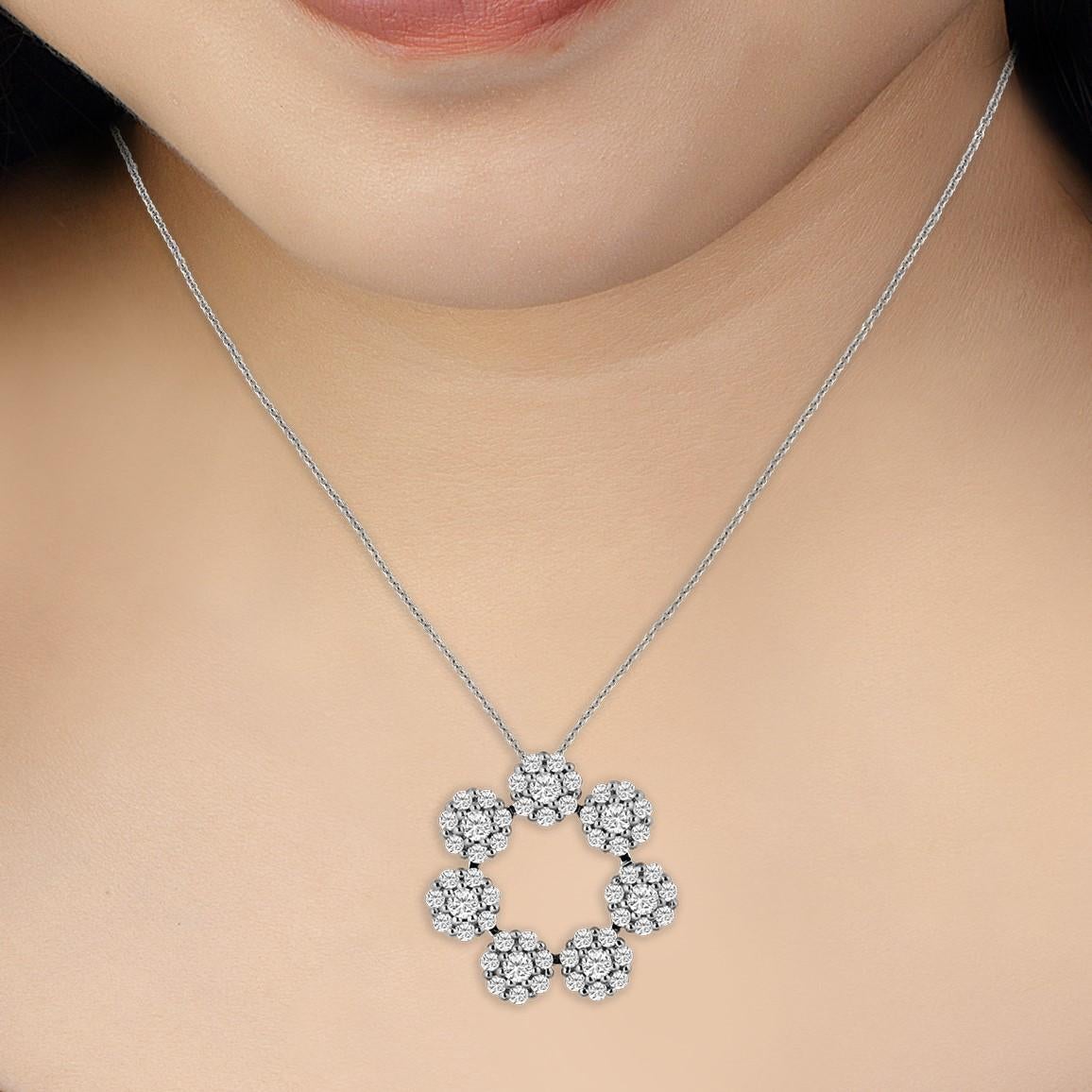 Women's Emilio Jewelry 2.66 Carat Diamond Necklace
