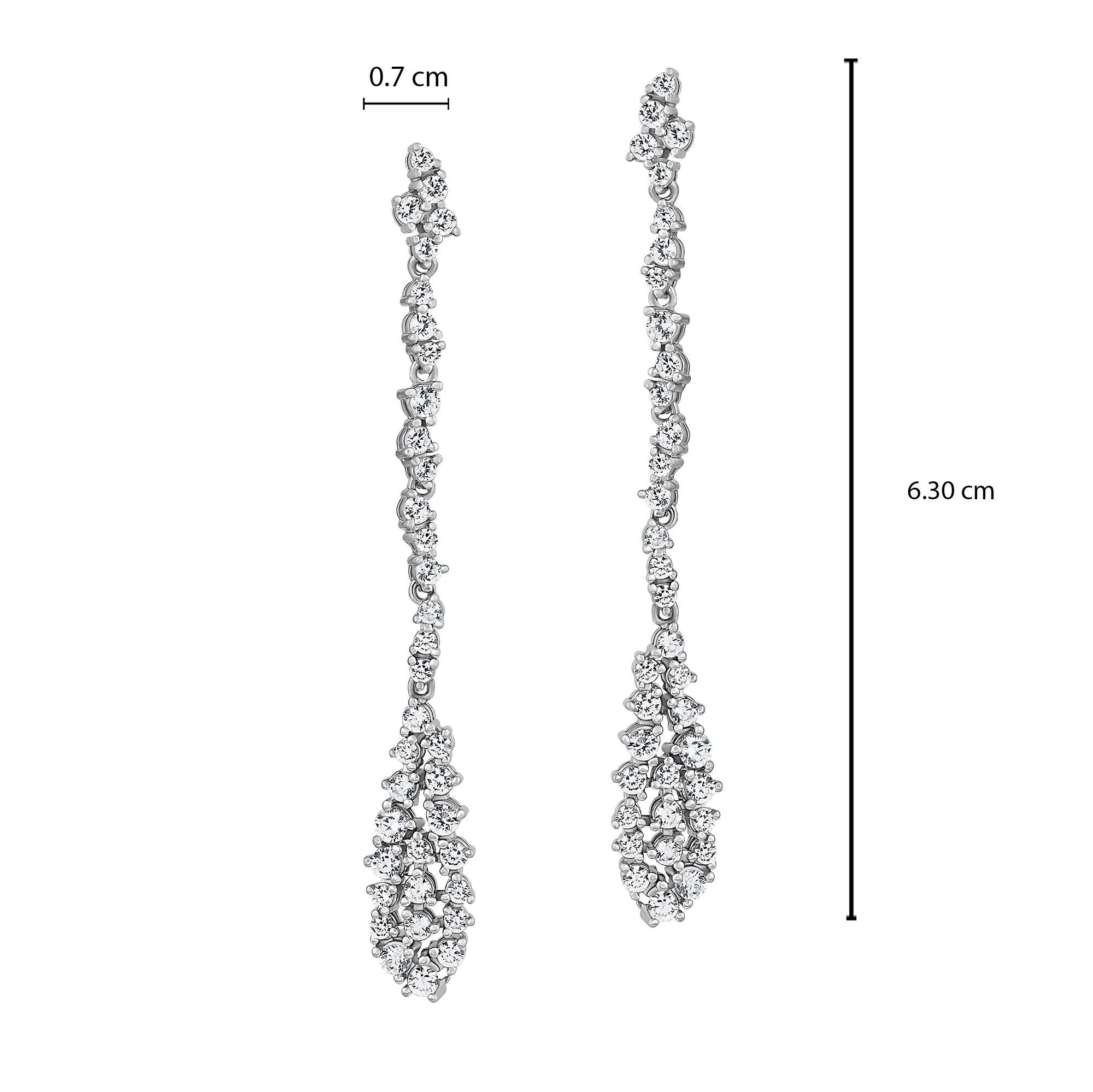 Emilio Jewelry 2.70 Carat Diamond Earrings 7
