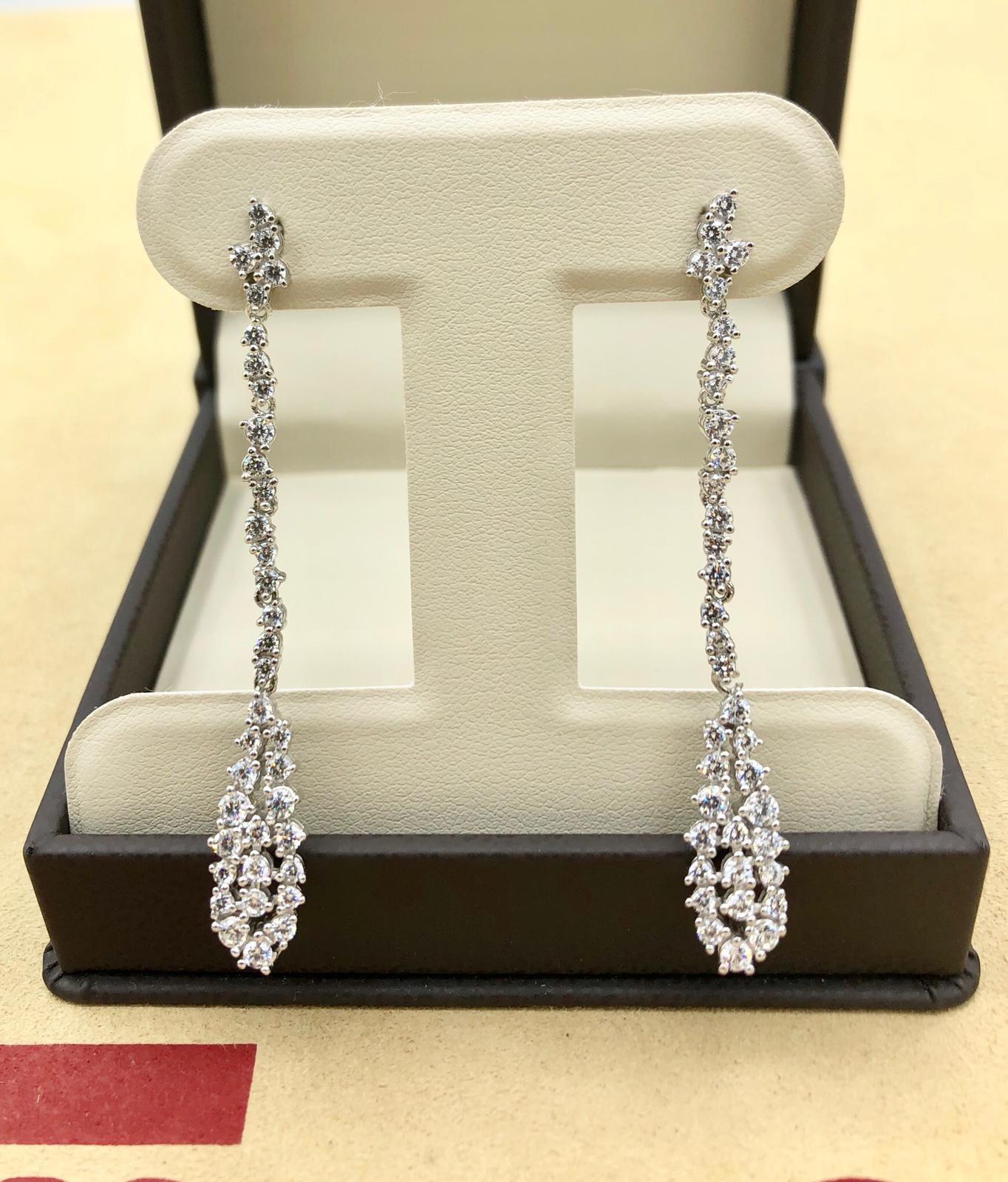 Women's Emilio Jewelry 2.70 Carat Diamond Earrings