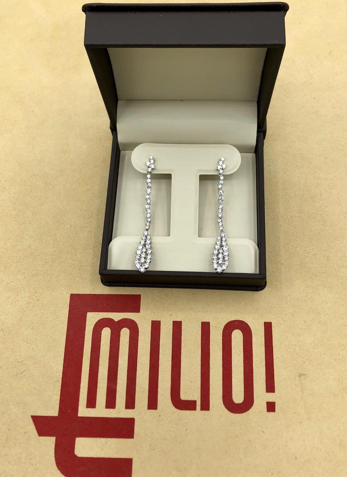 Emilio Jewelry 2.70 Carat Diamond Earrings 1