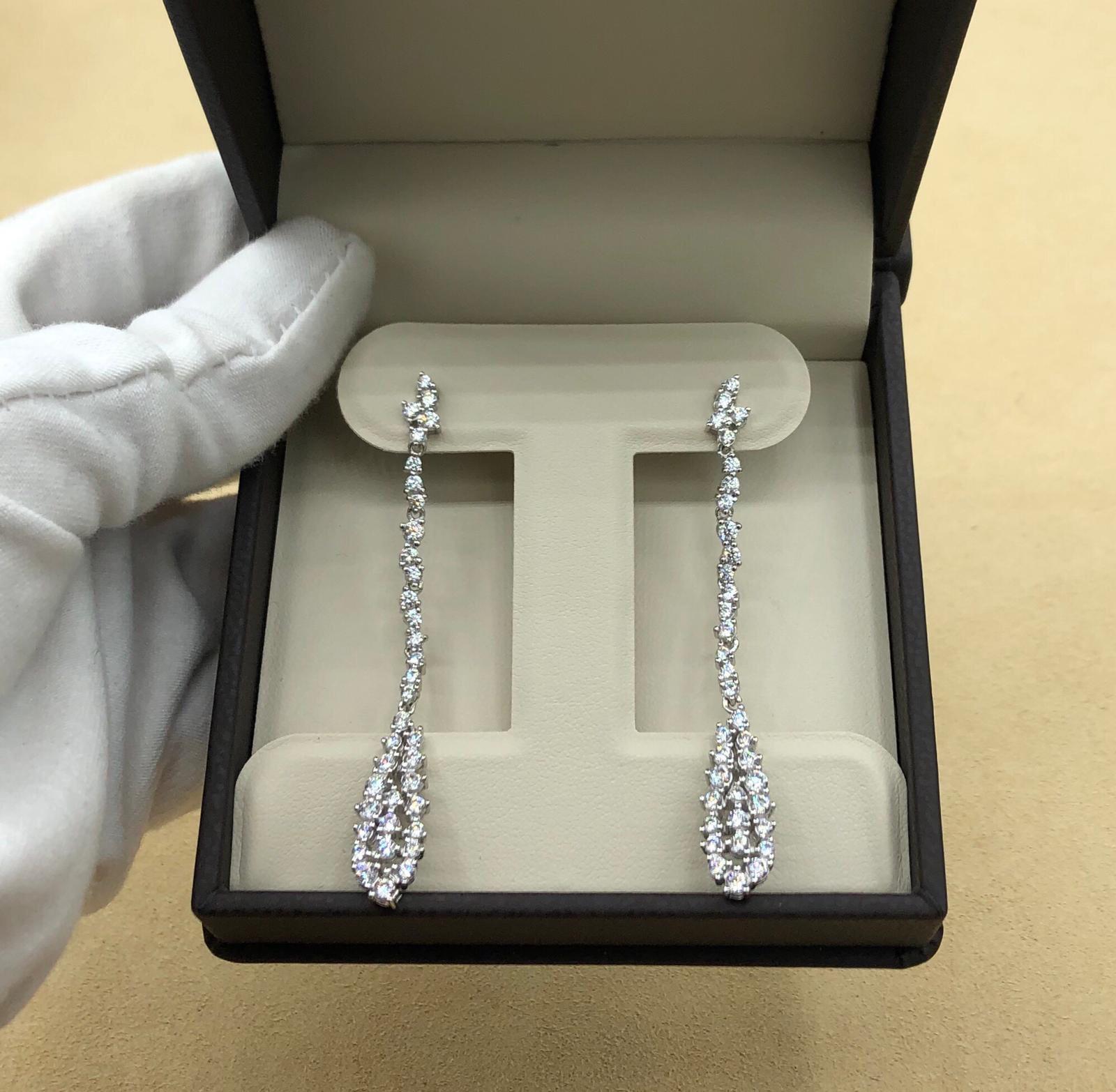 Emilio Jewelry 2.70 Carat Diamond Earrings 4