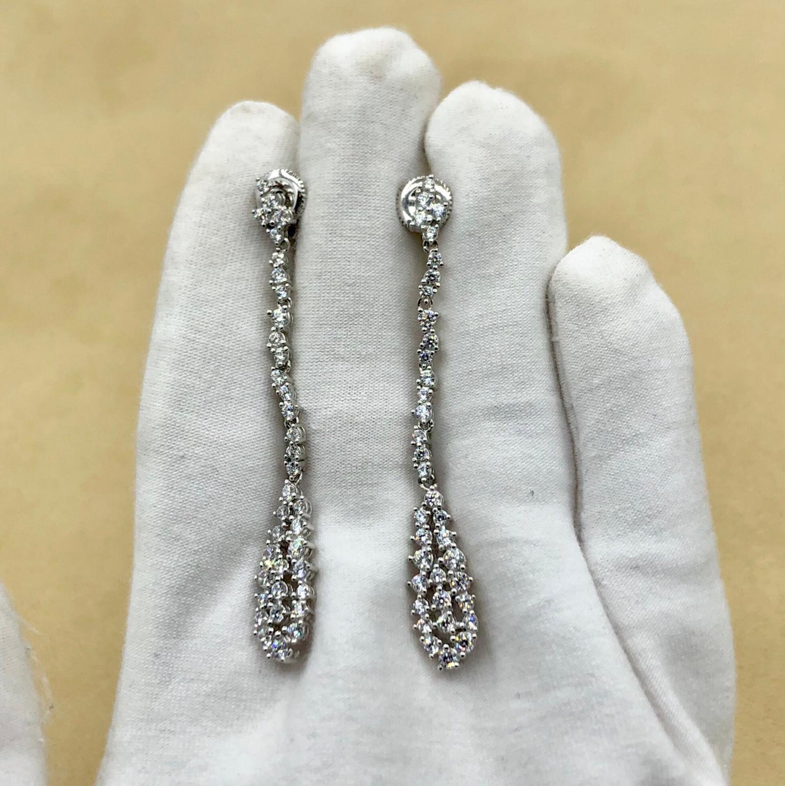 Emilio Jewelry 2.70 Carat Diamond Earrings 5
