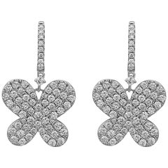 Emilio Jewelry 2.72 Carat Butterfly Earrings