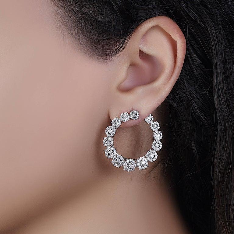 Emilio Jewelry 3,02 Karat wunderschöne Fancy-Diamant-Ohrringe Damen im Angebot