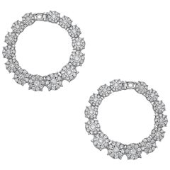 Emilio Jewelry, magnifiques boucles d'oreilles fantaisie en diamants de 3,02 carats