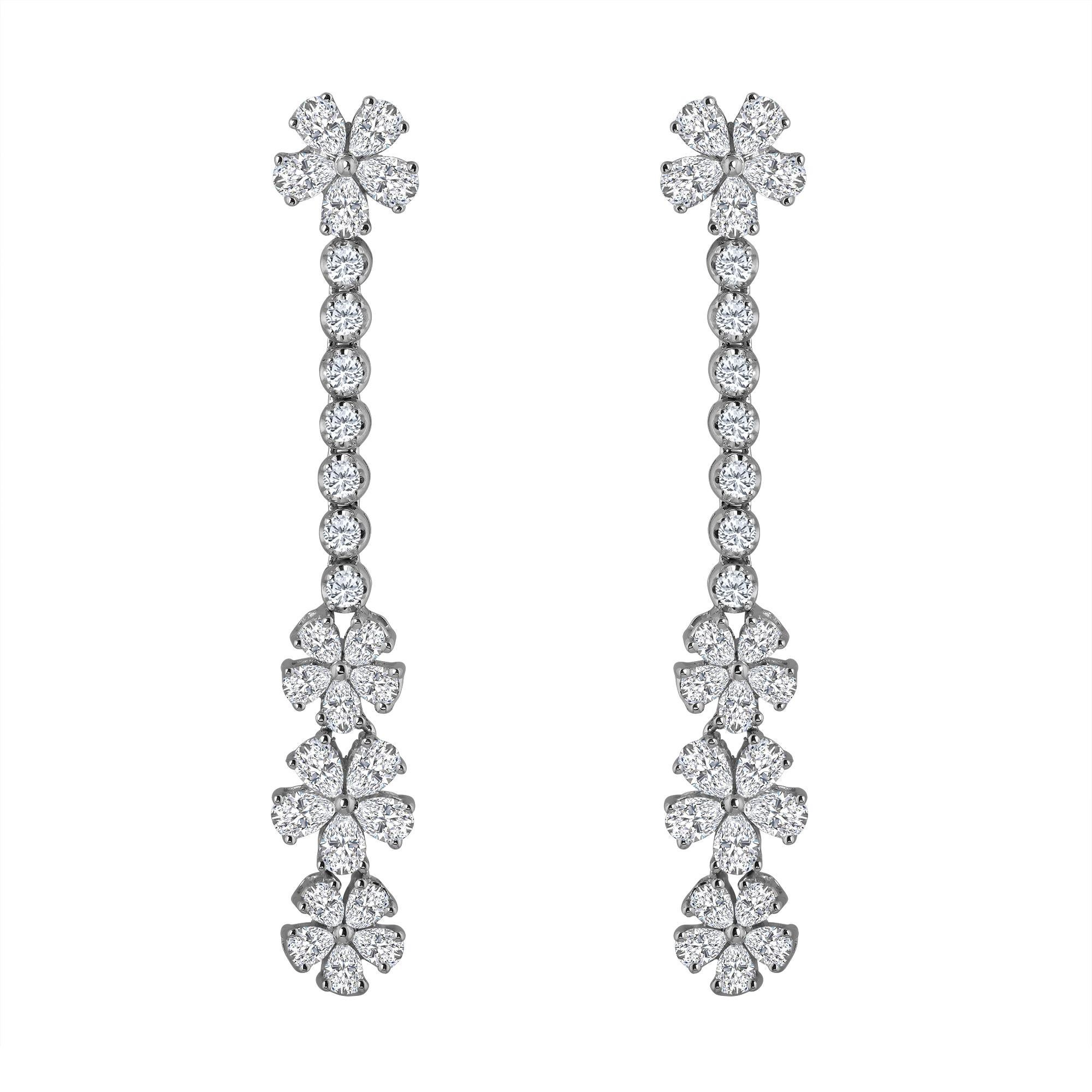 Emilio Jewelry 3.07 Carat Dangle Earrings
