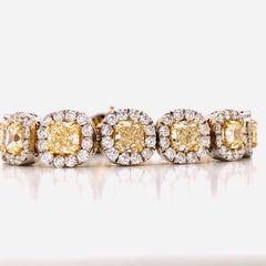 Emilio Jewelry 32.78 Carat Yellow Diamond Bracelet