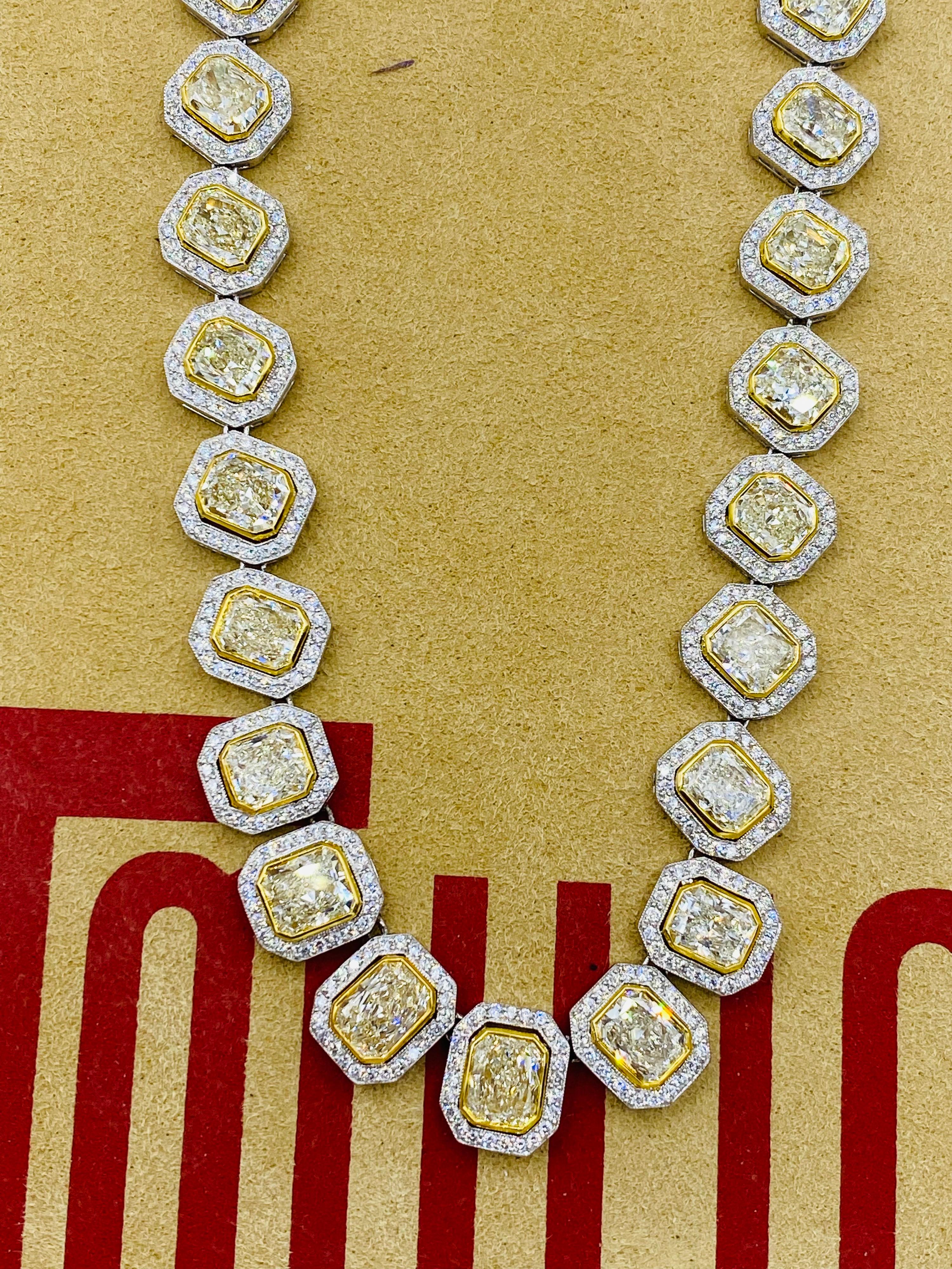 yellow diamond necklace fake