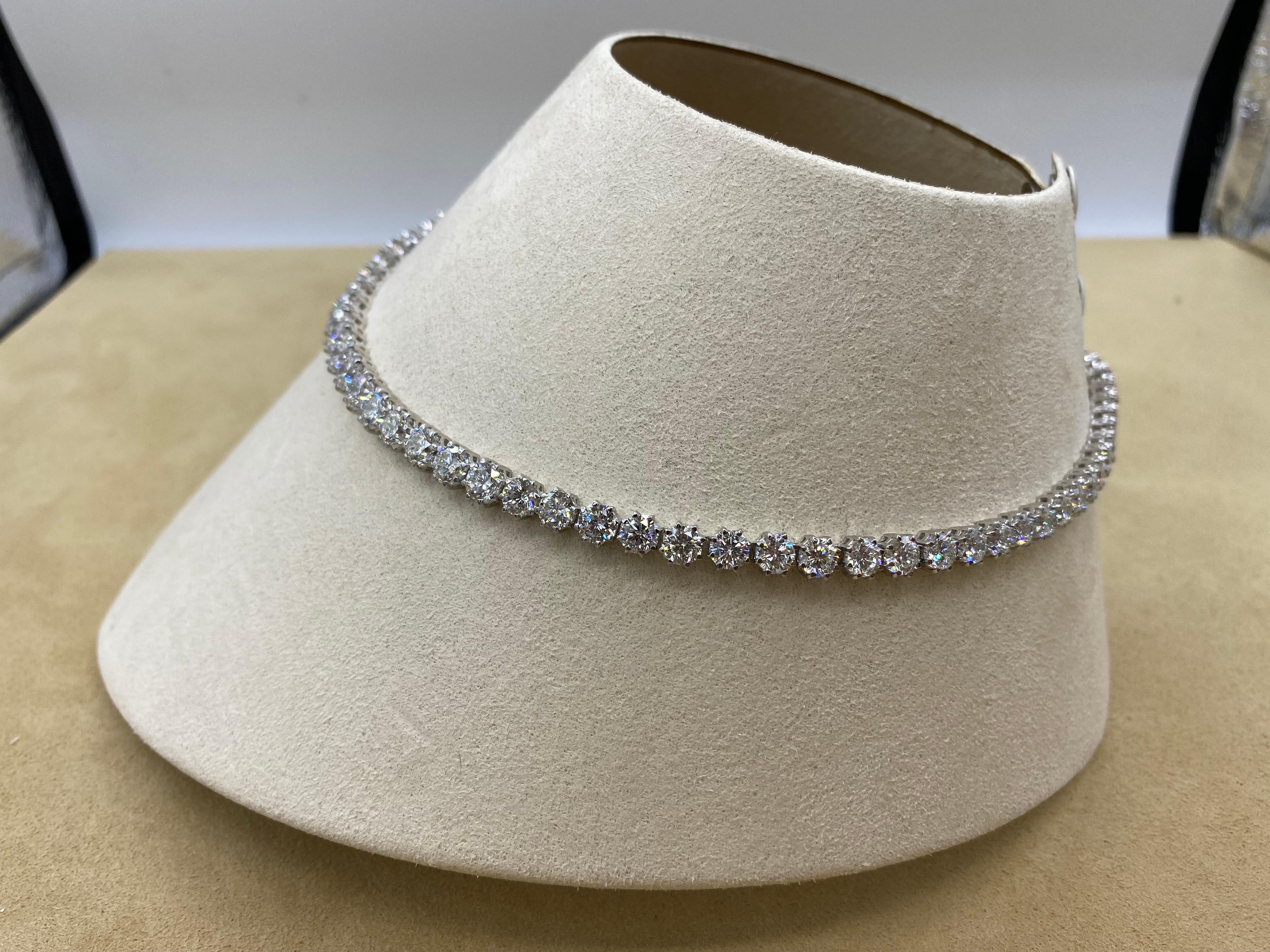 Emilio Jewelry 36.00 Carat Octagon Cut Diamond Choker Necklace 1