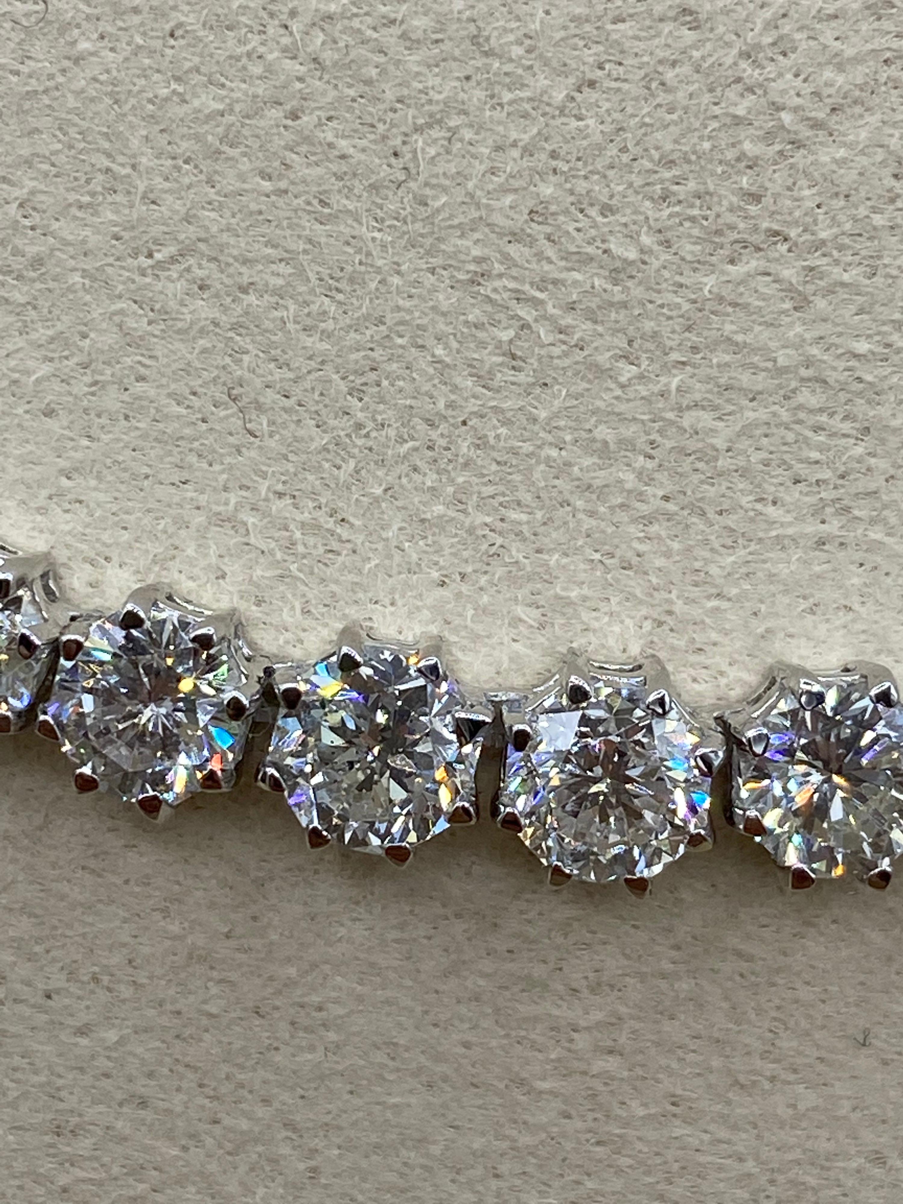Emilio Jewelry 36.00 Carat Octagon Cut Diamond Choker Necklace 2