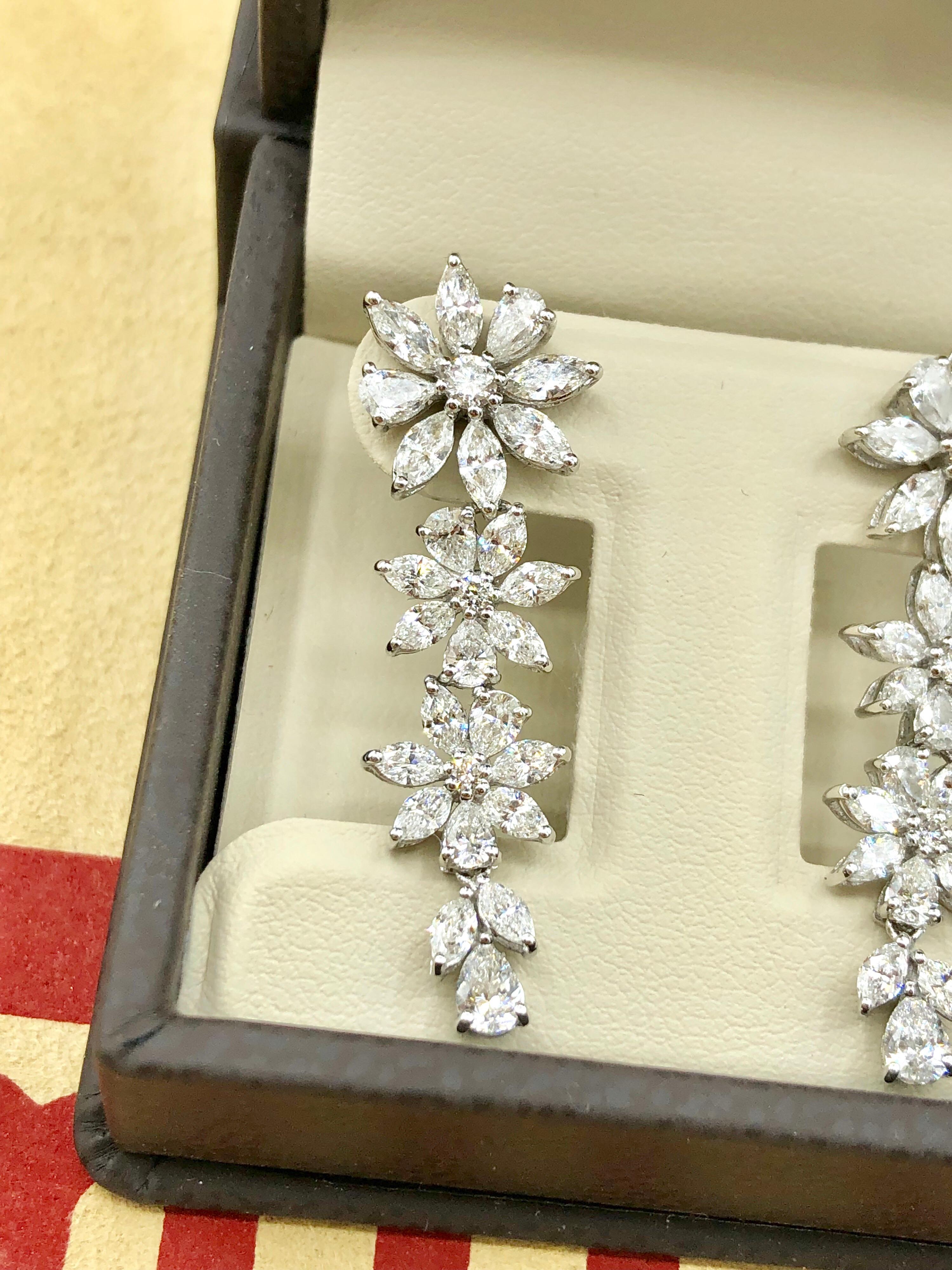 Emilio Jewelry 3.86 Carat Marquise Diamond Earring 3