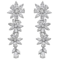 Emilio Jewelry 3.86 Carat Marquise Diamond Earring