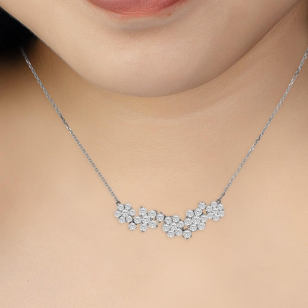 Women's Emilio Jewelry 4.31 Carat Diamond Necklace
