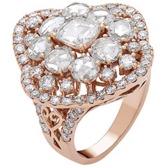 Emilio Jewelry 5.00 Carat Rose Cut Diamond Ring