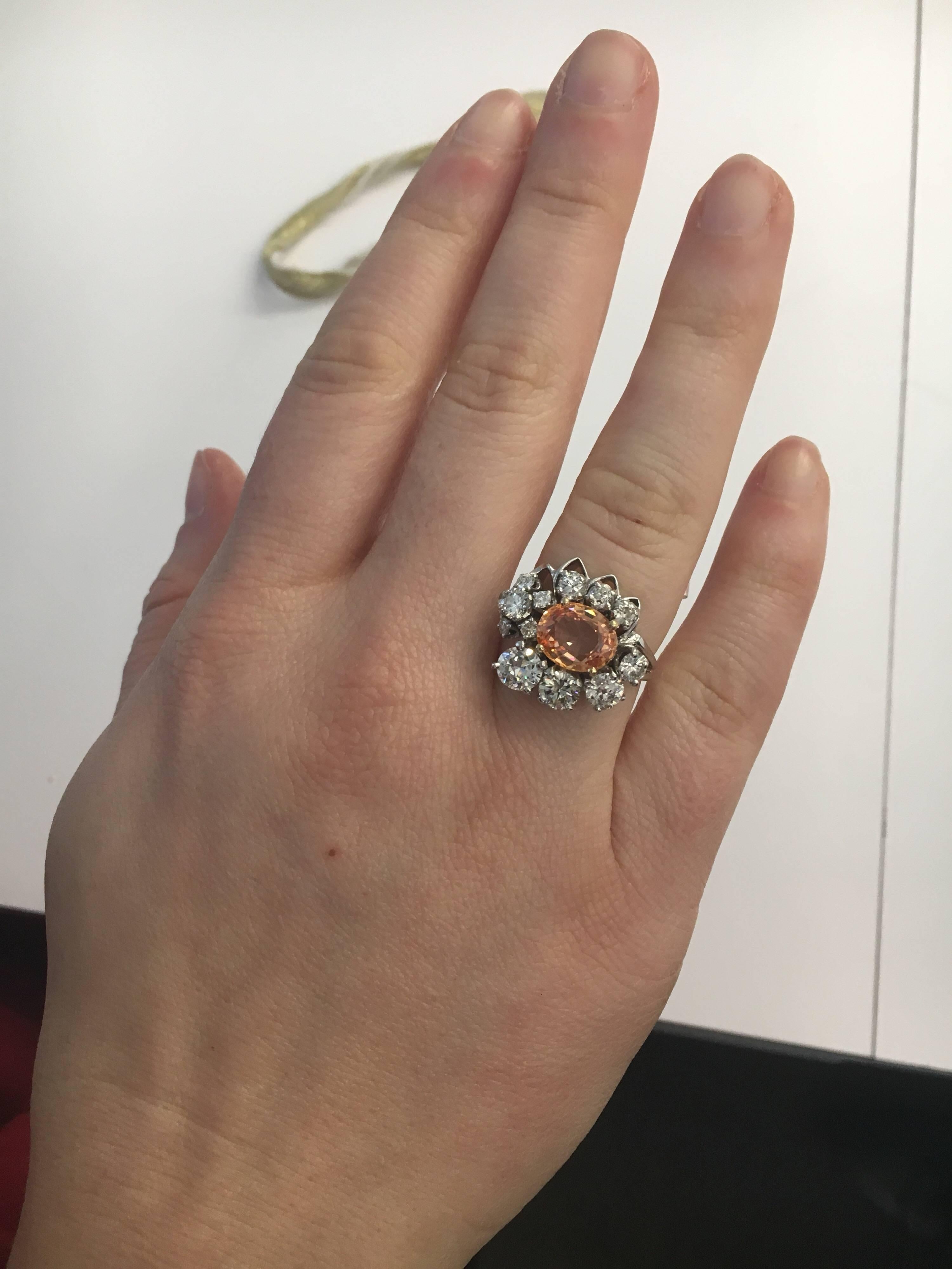 Approx total weight: 5.05 cts
Diamond Color: E-F
Diamond Clarity: Vs 
Cut: Excellent 
As noted we are vetted and rated a Top Seller on 1stdibs falling into the top 25% of dealers listed here.
Appraisal from AGI an outside reputable lab will be