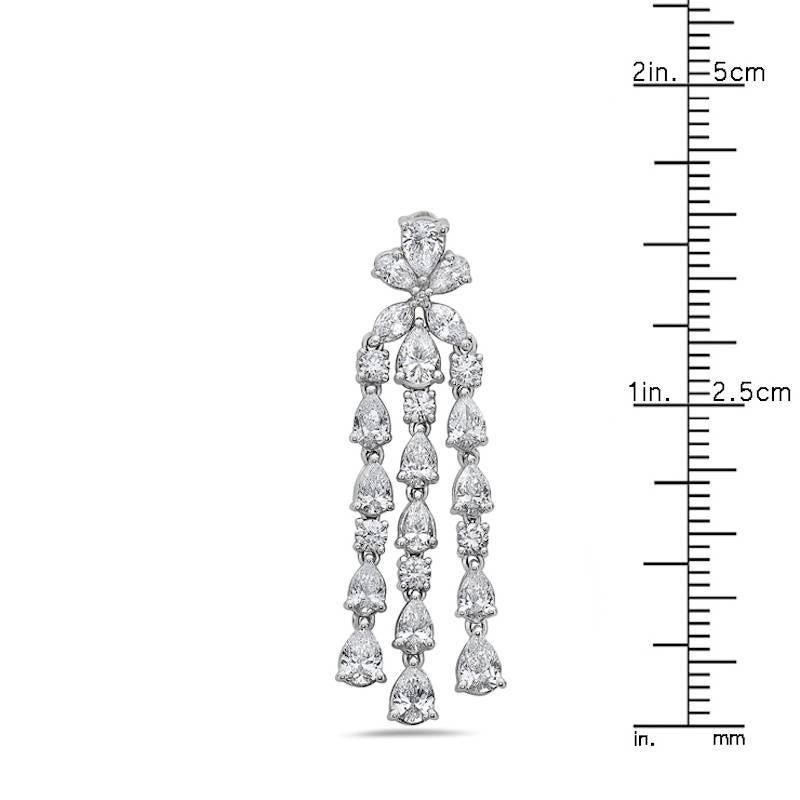 Emilio Jewelry, gouttes de diamants en forme de poire de 5,39 carats Neuf - En vente à New York, NY