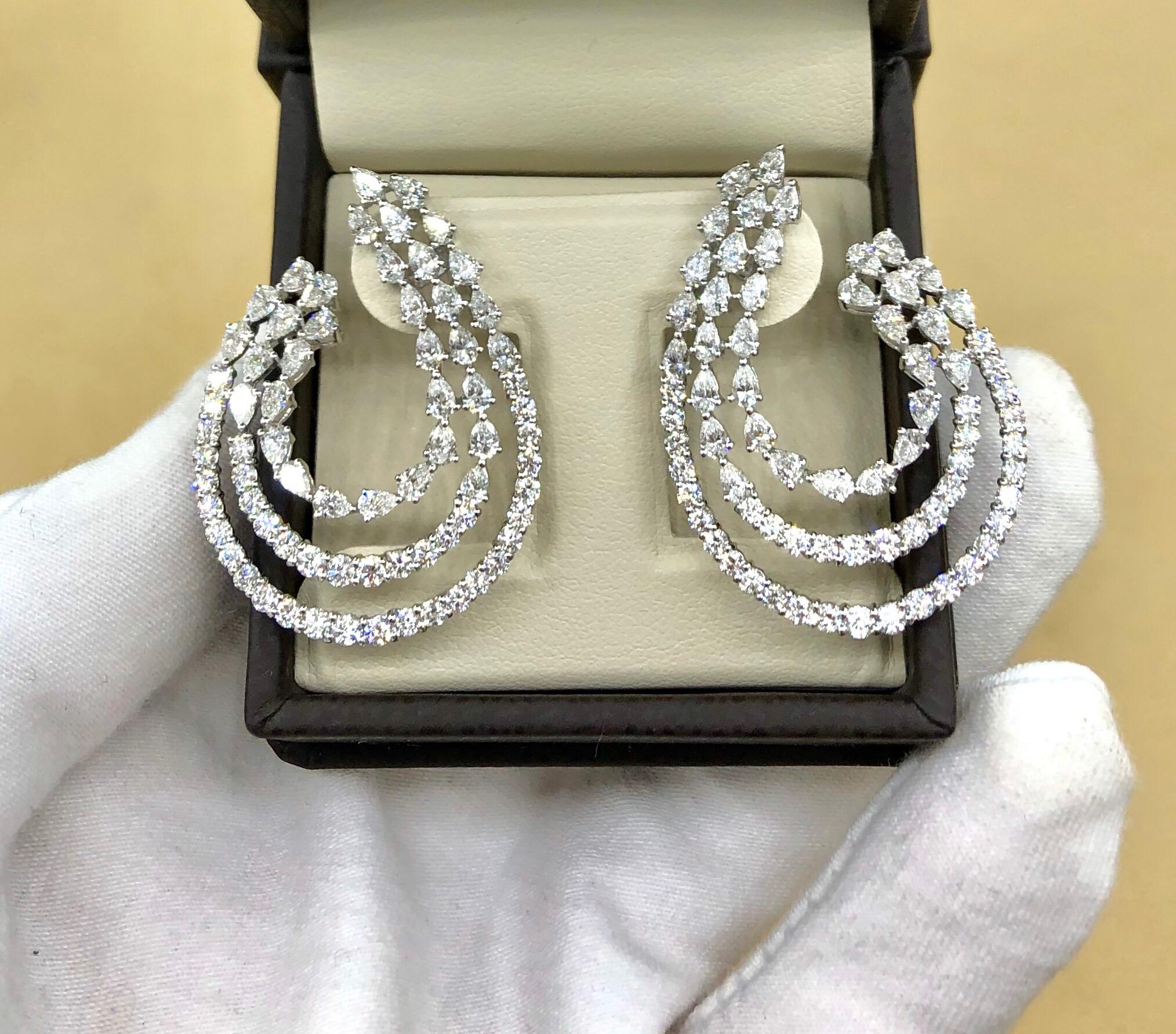 Women's Emilio Jewelry 5.92 Carat Diamond Earrings