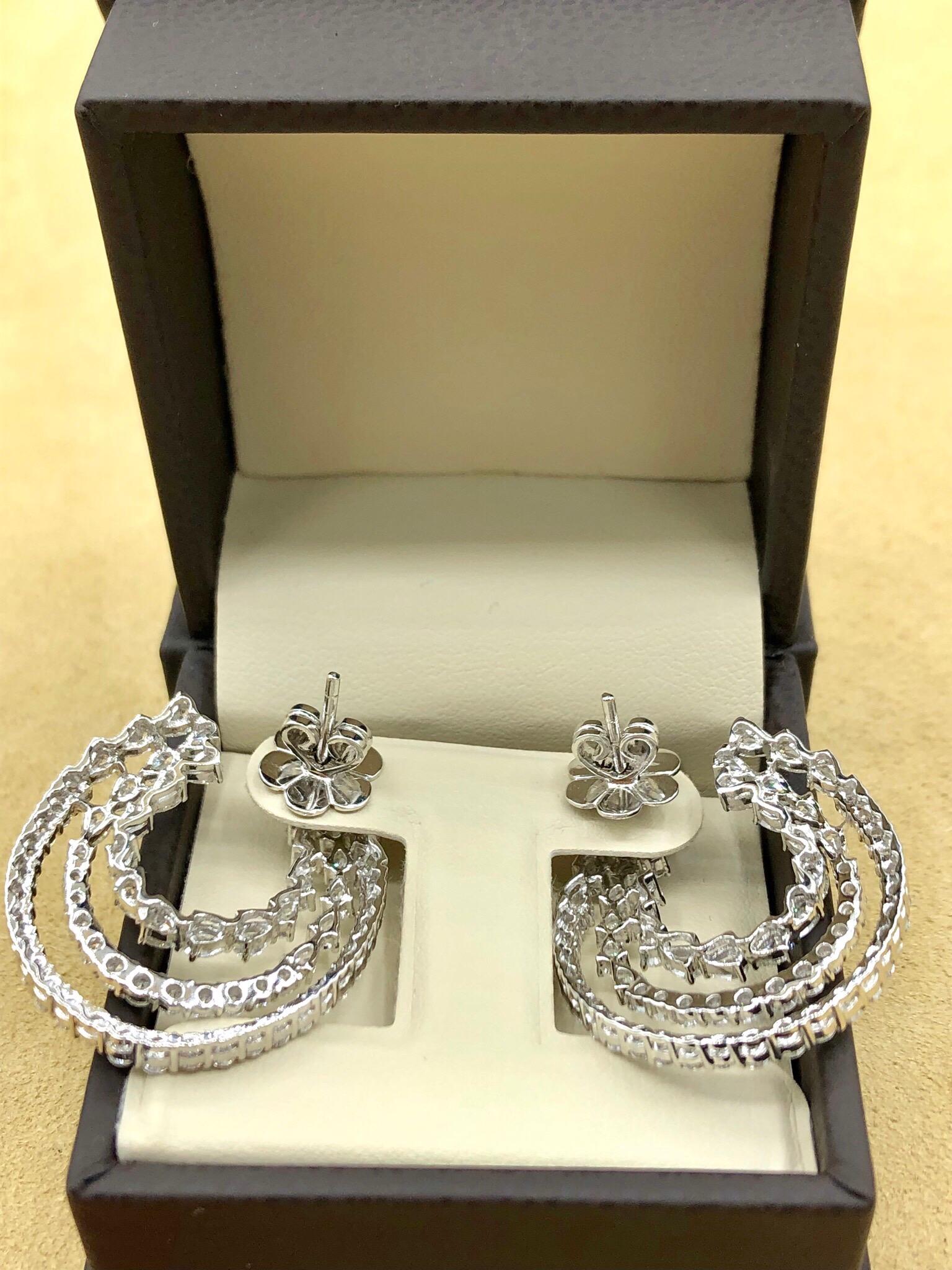 Emilio Jewelry 5.92 Carat Diamond Earrings 2
