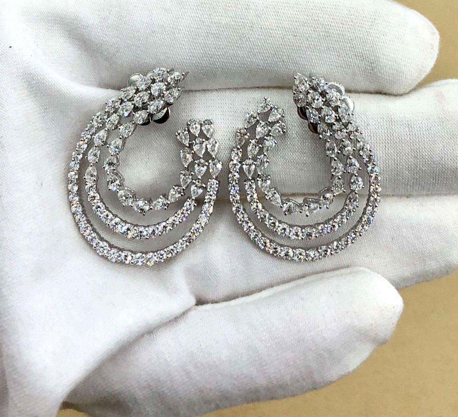 Emilio Jewelry 5.92 Carat Diamond Earrings 4