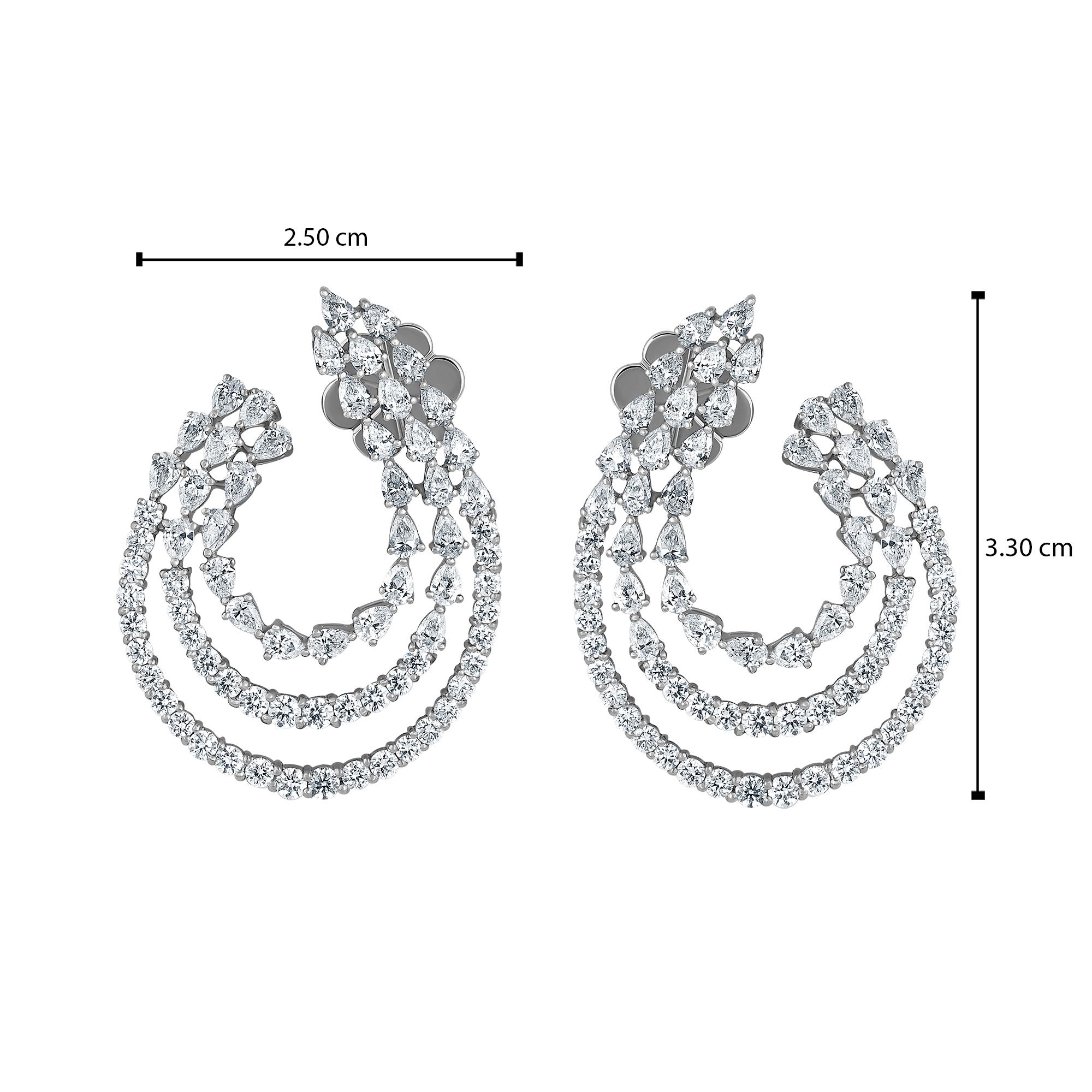 Emilio Jewelry 5.92 Carat Diamond Earrings 5