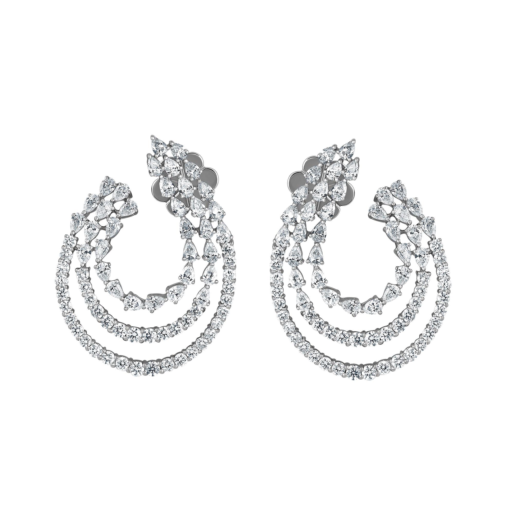 Emilio Jewelry 5.92 Carat Diamond Earrings