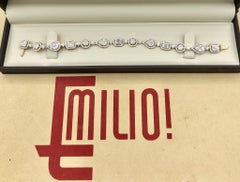 Emilio Jewelry 5,92 Karat Ausgefallenes Diamantarmband