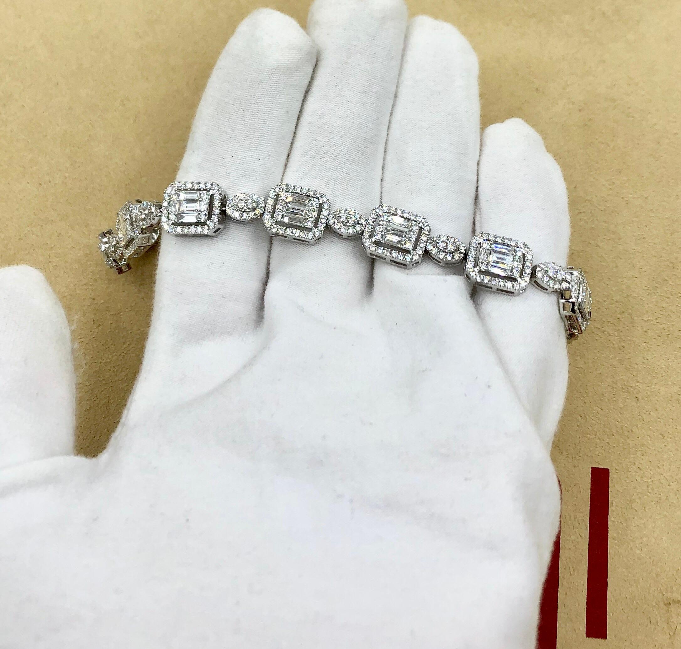 Emilio Jewelry 6.07 Carat Fancy Diamond Bracelet 6