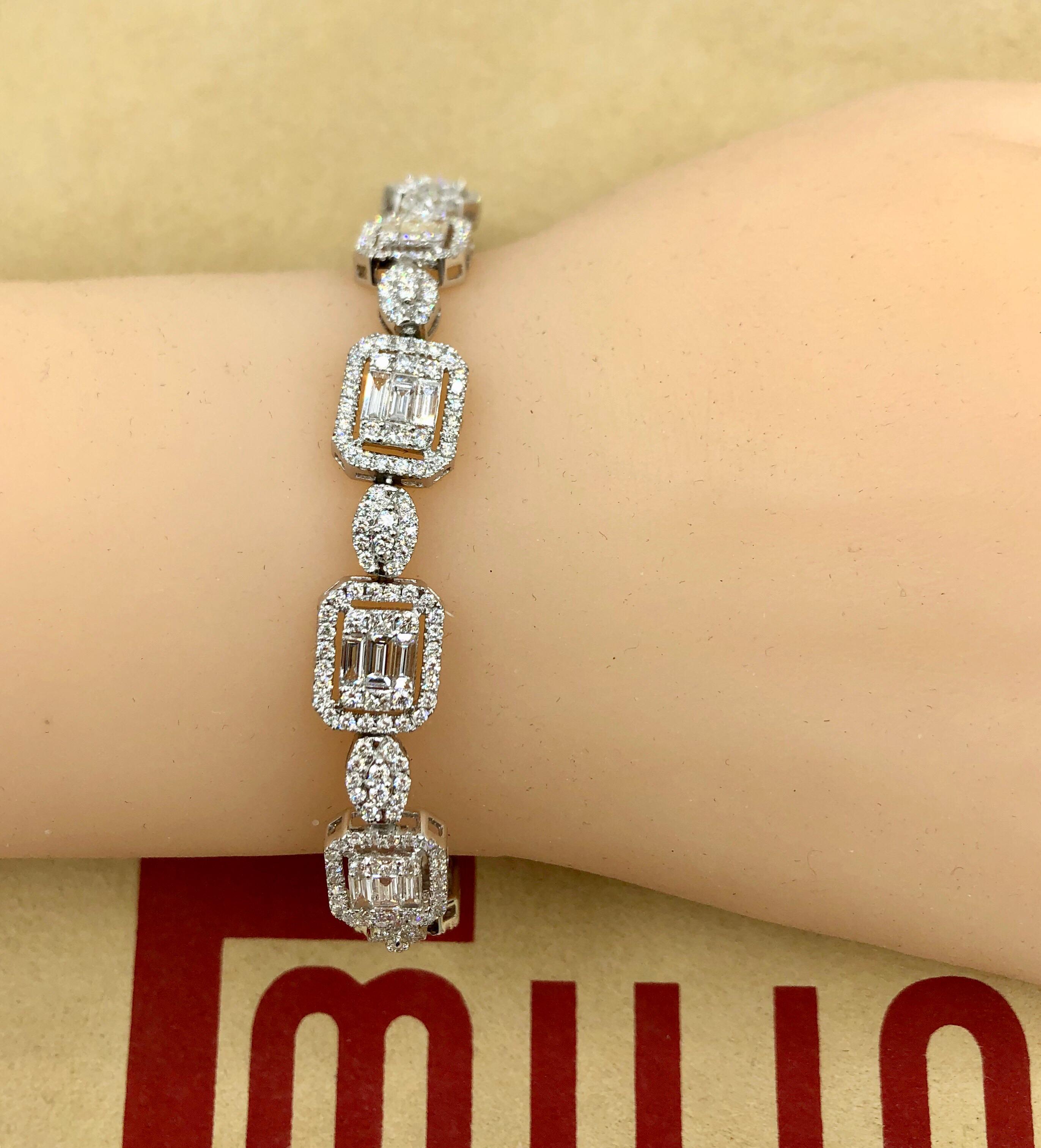 Emilio Jewelry 6.07 Carat Fancy Diamond Bracelet 1