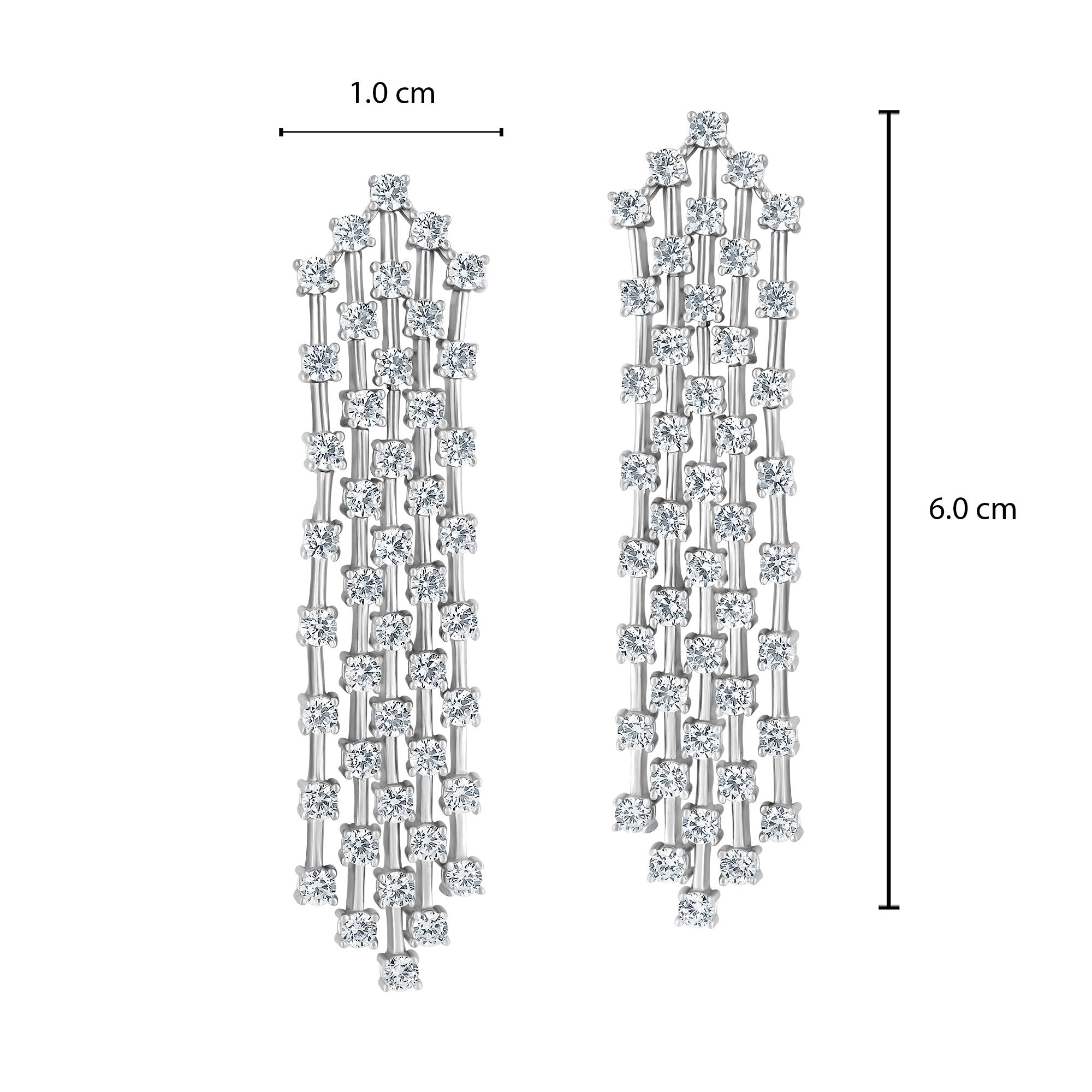 Emilio Jewelry 6.20 Carat Diamond Earrings For Sale 6