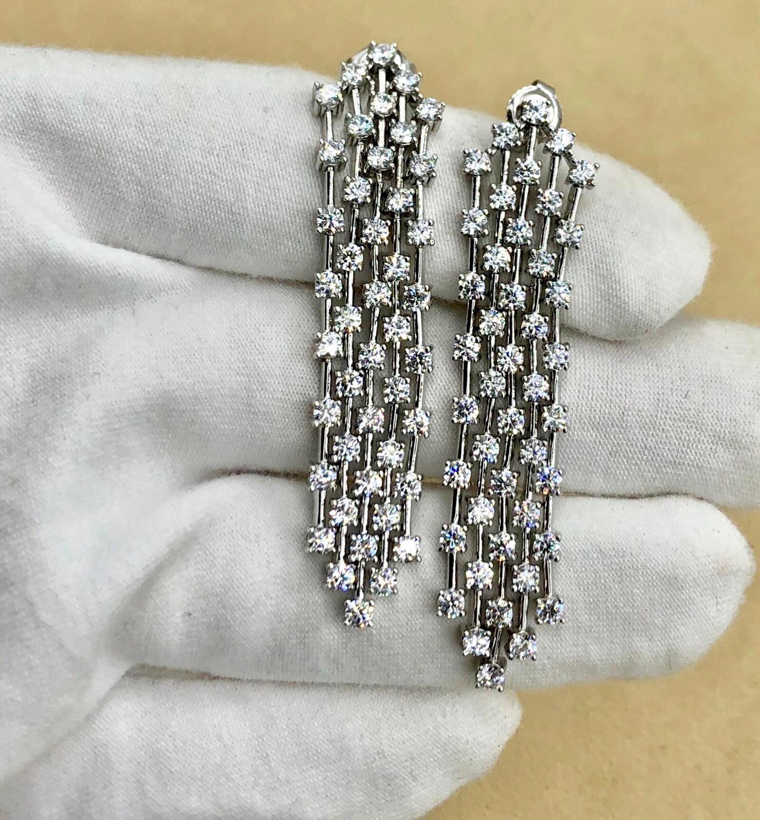 Emilio Jewelry 6,20 Karat Diamant-Ohrringe im Angebot 3