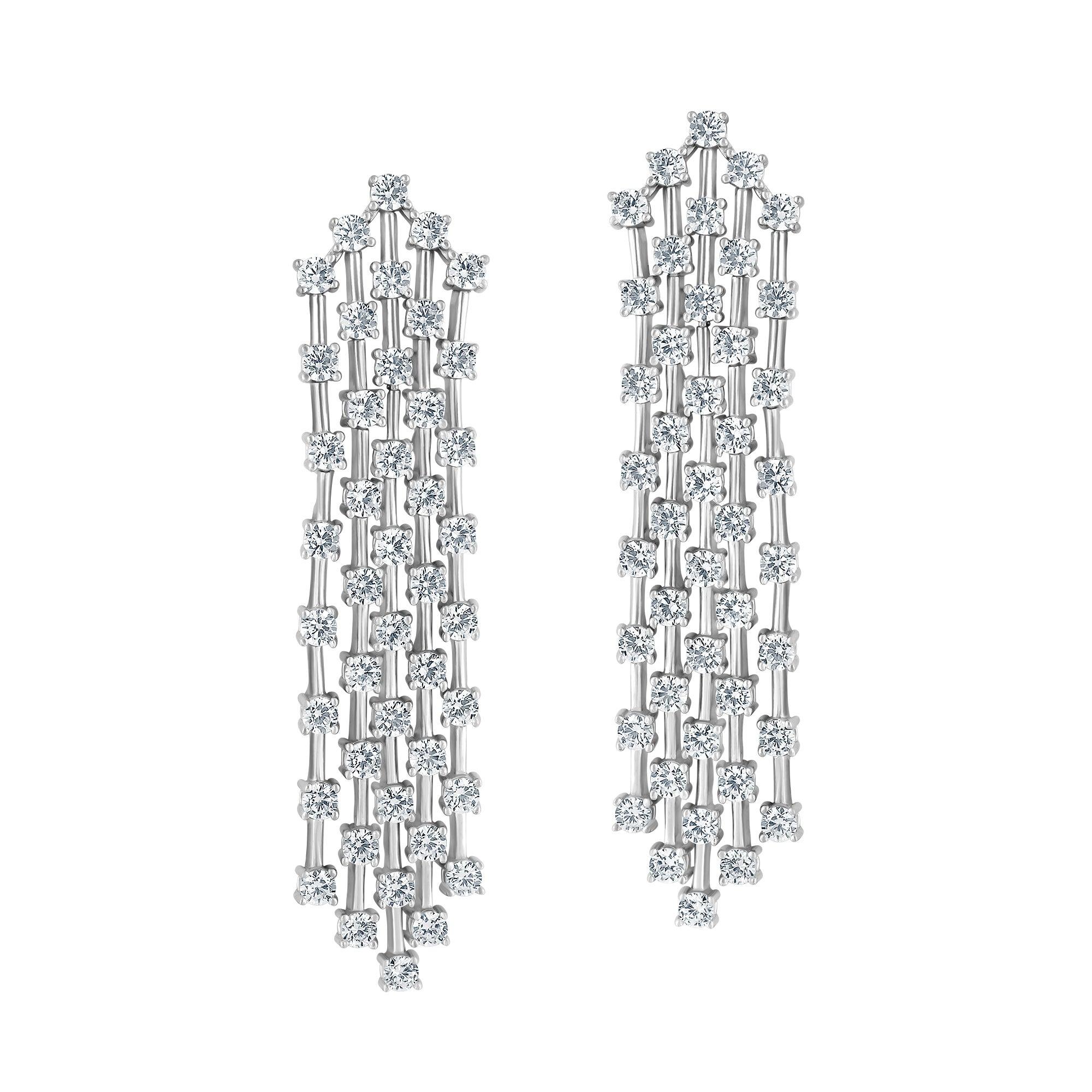 Emilio Jewelry 6.20 Carat Diamond Earrings For Sale