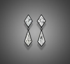 Emilio Jewelry 6.21 Carat Lozenge Kite Diamond  Earrings