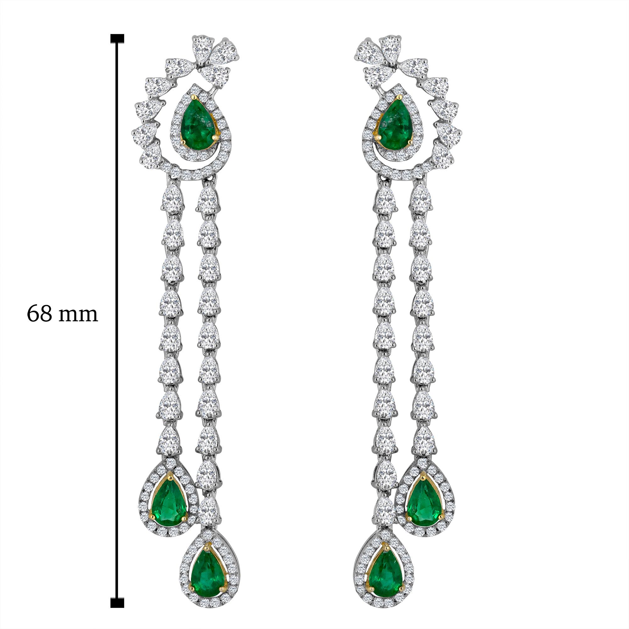 Hand made in the one and only Emilio Jewelry factory!
Approximate Diamond Carat Weight: 4.25ct
Approx Emerald weight: 2.12ct
Color: E-F
Clarity: Vs
Cut: Excellent
For your piece of mind we are a proud Top Selling dealer on 1stdibs with 5 Star