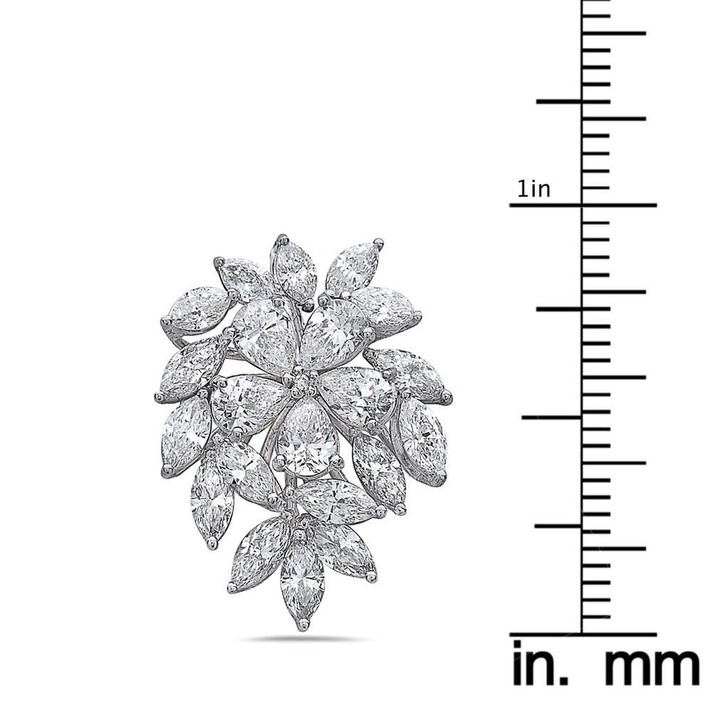 Marquise Cut Emilio Jewelry 6.40 Carat Marquise Pear Shape Diamond Earrings