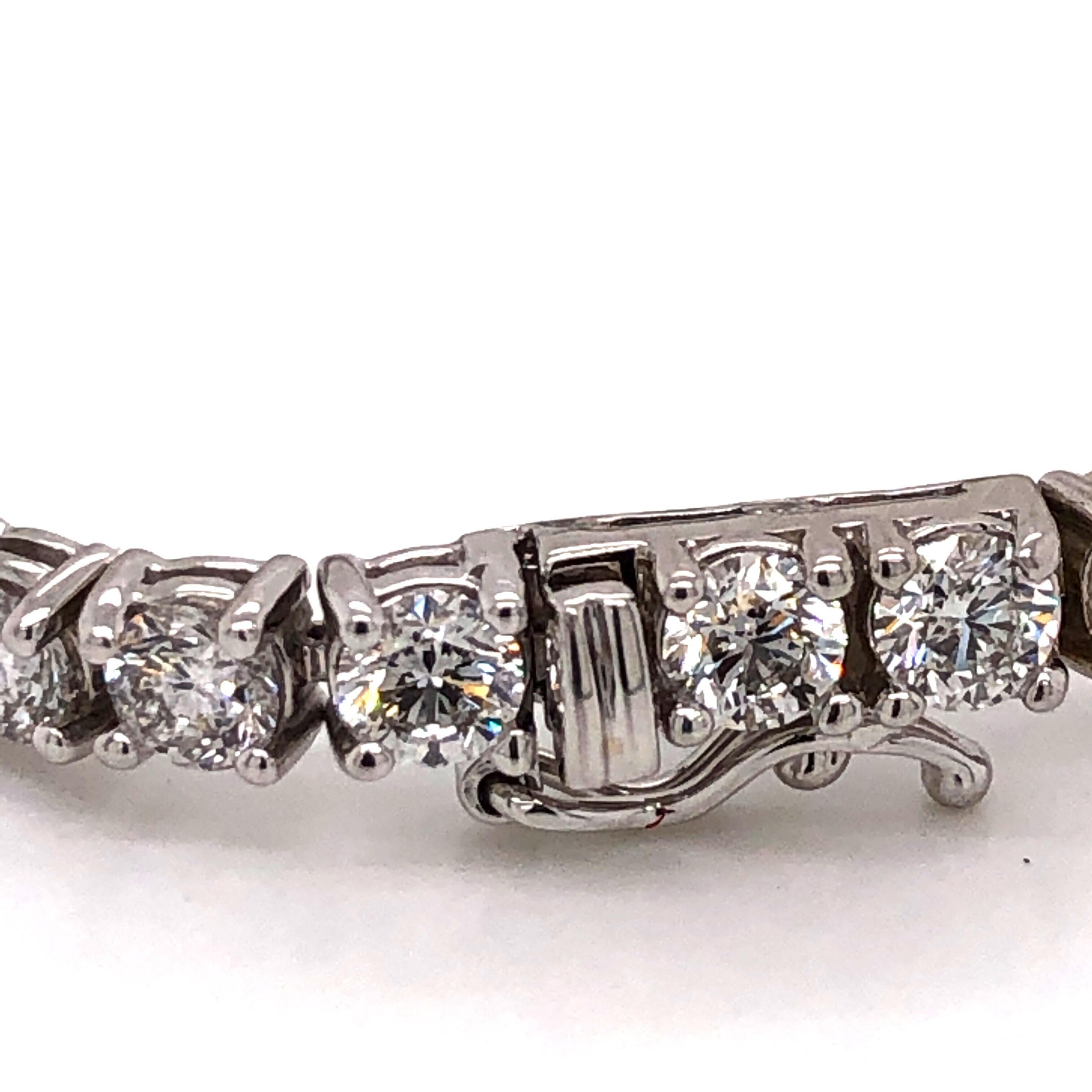 Women's or Men's Emilio Jewelry 7.00 Carat Diamond Bracelet