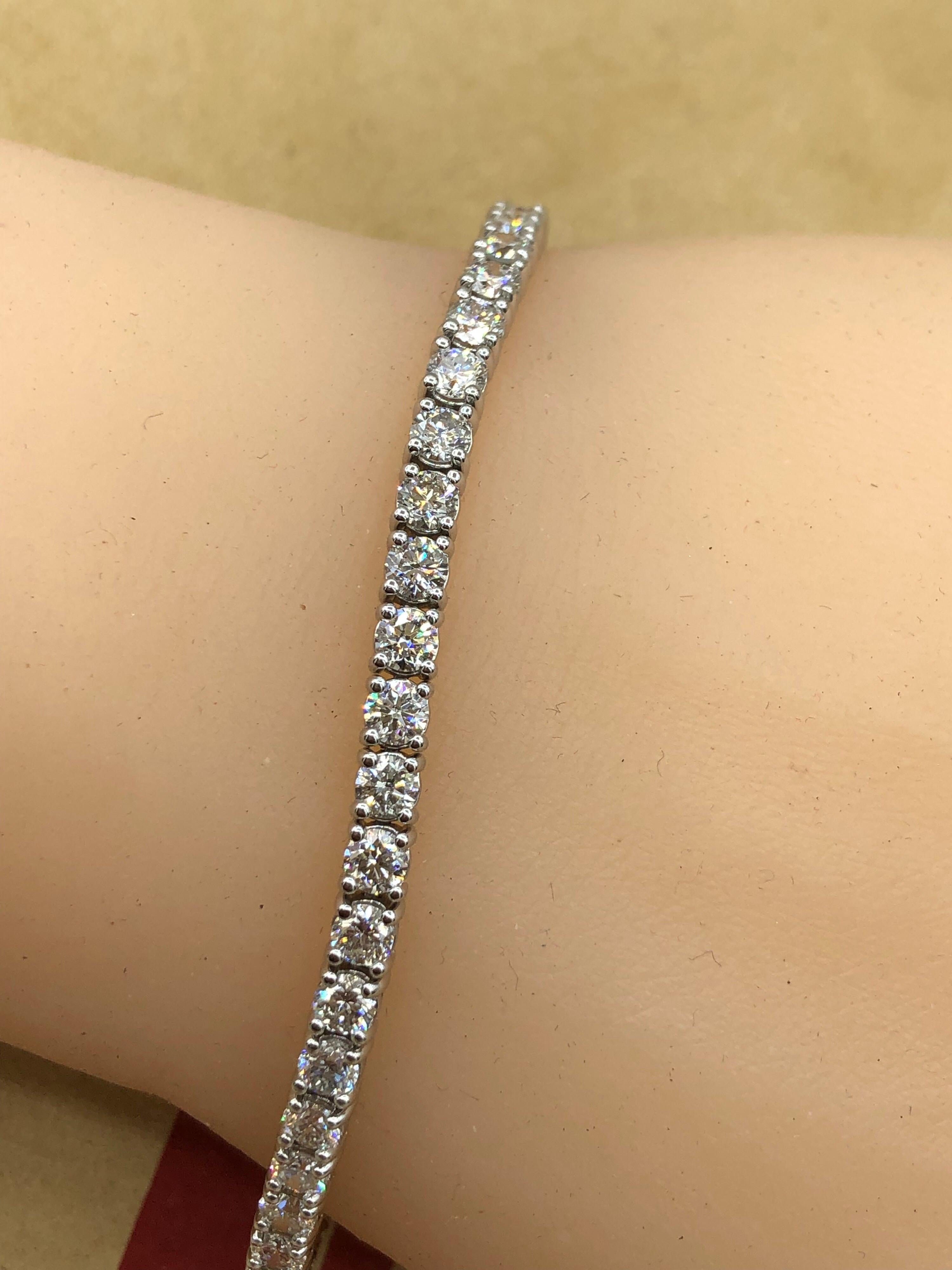 Emilio Jewelry 7.00 Carat Diamond Bracelet 3