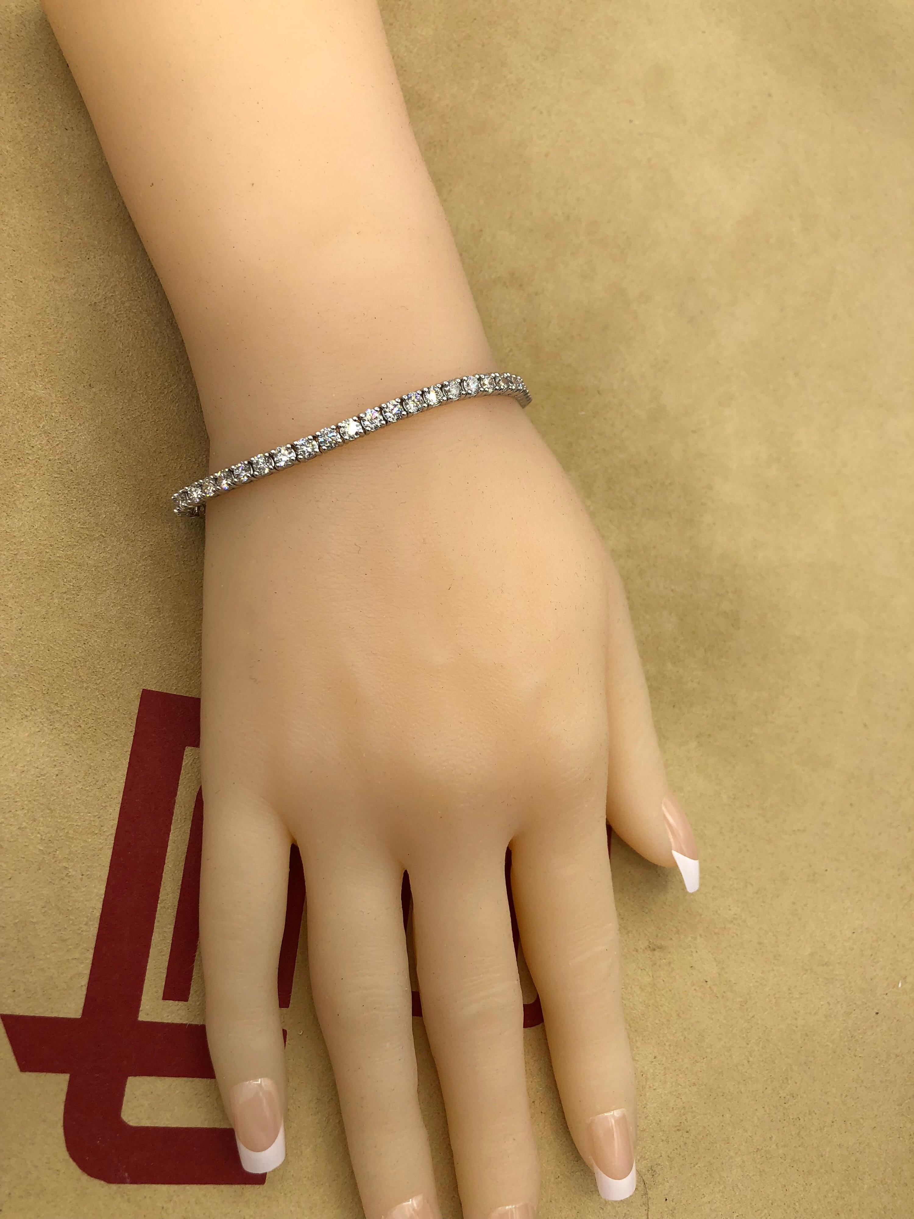 Emilio Jewelry 7.00 Carat Diamond Bracelet 4