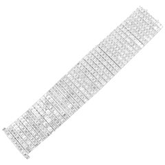 Emilio Jewelry 76 Carat Emerald Cut Diamond Bracelet Cuff