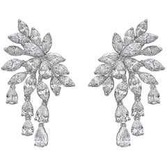 Emilio Jewelry 8.06 Carat Fancy Clustered Diamond Earring