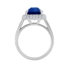 Emilio Jewelry 8.37 Carat Sapphire Diamond Ring