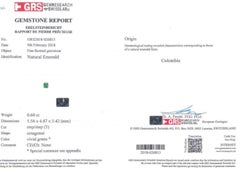 Emilio Jewelry 8.58 Carat Vivid Green No Oil Colombian Emerald Earrings