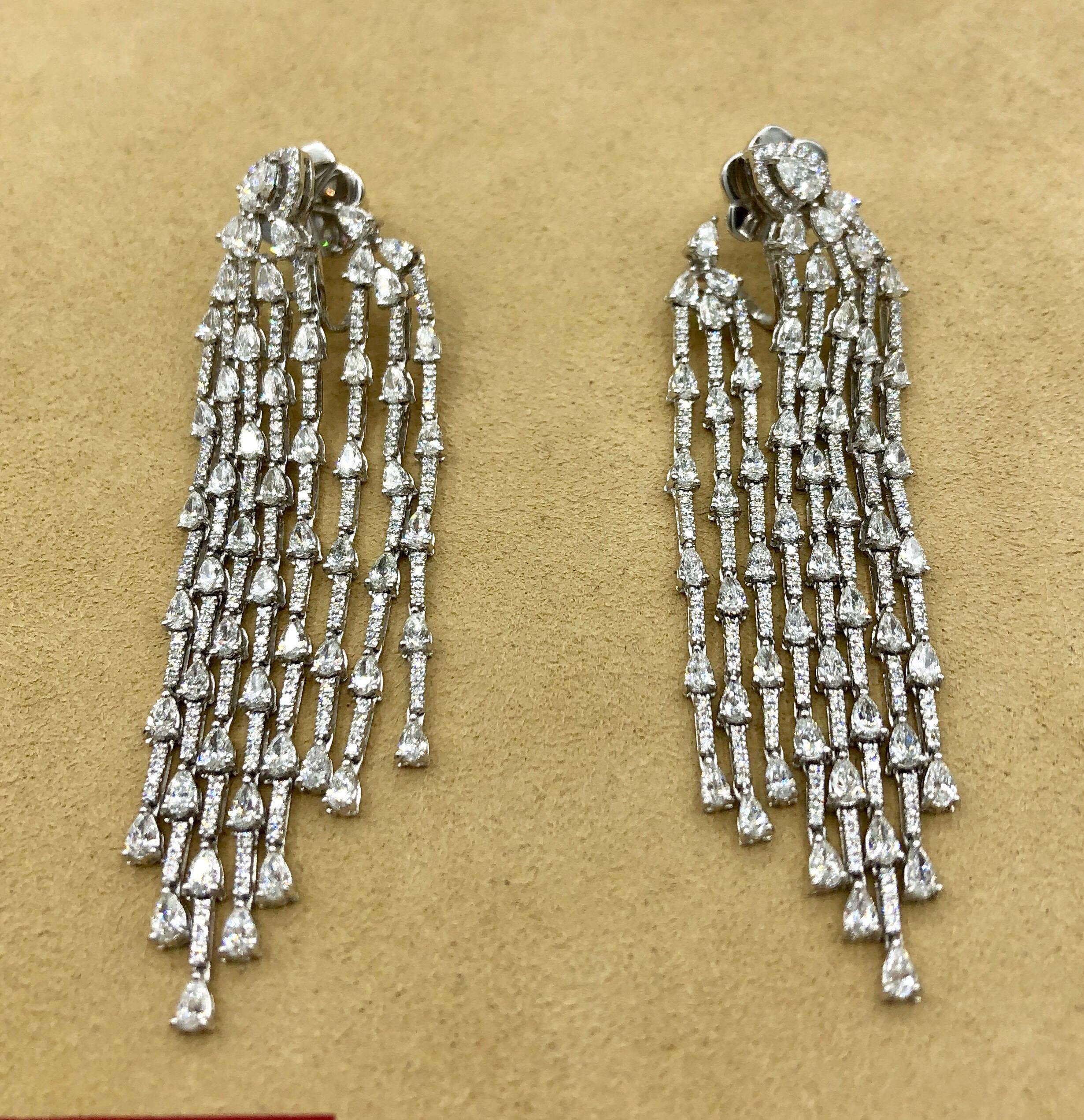 Emilio Jewelry 9.40 Carat Diamond Earrings 1