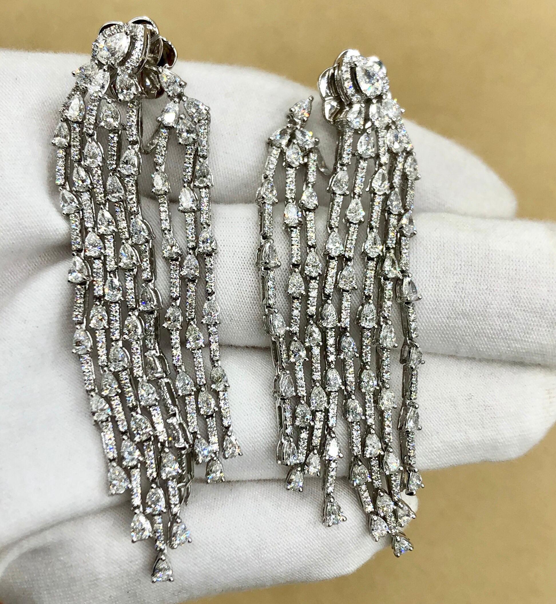 Emilio Jewelry 9.40 Carat Diamond Earrings 2