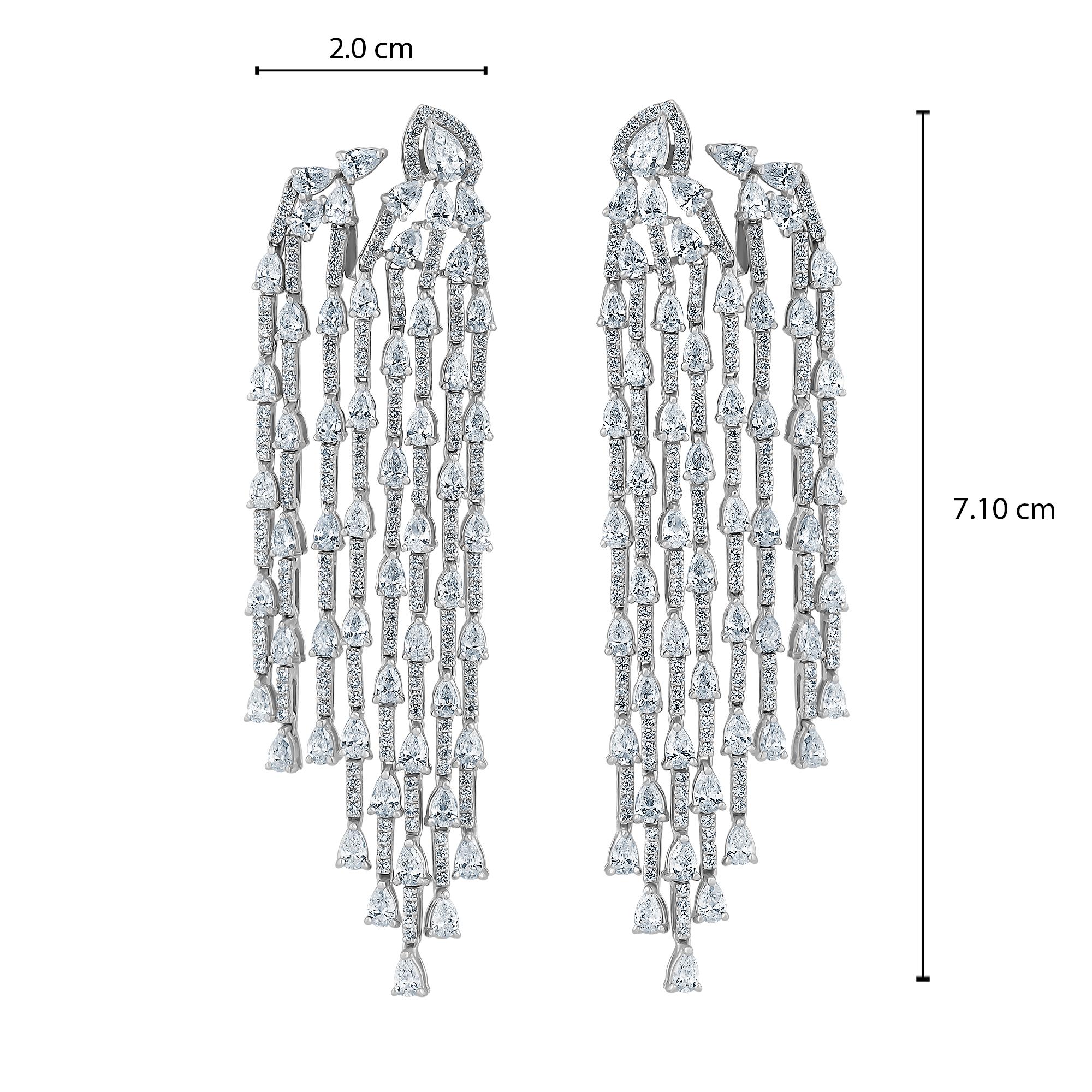 Emilio Jewelry 9.40 Carat Diamond Earrings 4